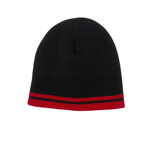In N Out Burger Embroidered Black Red Knit Winter Beanie Hat Cap Adult Onesize - Picture 4 of 4